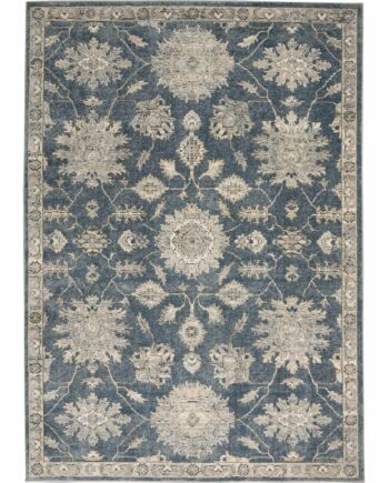 Nourison tapis Quarry QUA06 BLBGE BLUE BEIGE 5x7 099446746290