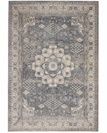 Nourison tapis Quarry QUA07 GRYIV GREY IVORY 5x7 099446746306