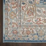 Nourison tapis Quarry QUA11 IVBLU IVORY BLUE 5X7 099446819864 CR