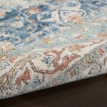 Nourison tapis Quarry QUA11 IVBLU IVORY BLUE 5X7 099446819864 TX01