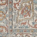 Nourison tapis Quarry QUA11 IVBLU IVORY BLUE 5X7 099446819864 swatch