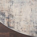 Nourison tapis Rustic Textures RUS01 GRYBG GREY BEIGE 8XRND 099446835871 CR