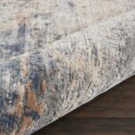 Nourison tapis Rustic Textures RUS01 GRYBG GREY BEIGE 8XRND 099446835871 TX01