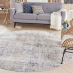 Nourison tapis Rustic Textures RUS01 GRYBG GREY BEIGE 8XRND 099446835871 interior 1