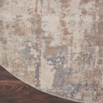 Nourison tapis Rustic Textures RUS06 BGEGY BEIGE GREY 8XRND 099446835956 CR