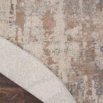 Nourison tapis Rustic Textures RUS06 BGEGY BEIGE GREY 8XRND 099446835956 CRB