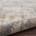 Nourison tapis Rustic Textures RUS06 BGEGY BEIGE GREY 8XRND 099446835956 TX01