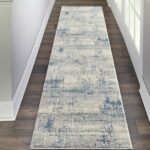 Nourison tapis Rustic Textures RUS10 IVBLU IVORY BLUE 2x8 099446496461 interior
