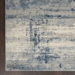 Nourison tapis Rustic Textures RUS10 IVBLU IVORY BLUE 5X7 099446496096 CR C
