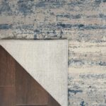 Nourison tapis Rustic Textures RUS10 IVBLU IVORY BLUE 5X7 099446496096 CRB C