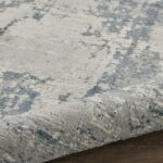 Nourison tapis Rustic Textures RUS10 IVBLU IVORY BLUE 8XRND 099446836045 TX01