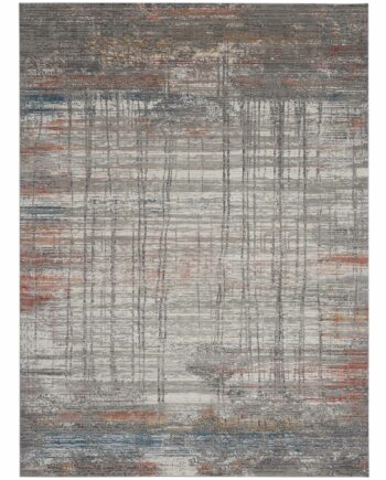 Nourison tapis Rustic Textures RUS12 GRYMT GREY MULTICOLOR 8x11 099446799135