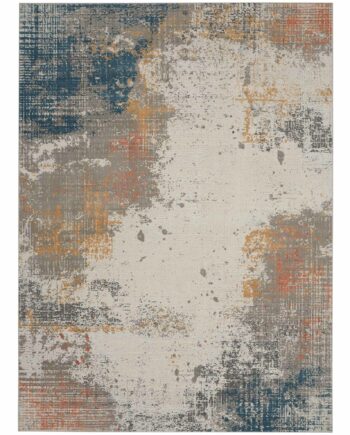 Nourison tapis Rustic Textures RUS13 GRYBL GREY BLUE 8x11 099446799210