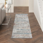 Nourison tapis Rustic Textures RUS14 LTGMT LIGHT GREY MULTICOLOR 2x8 099446799234 interior 1