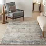 Nourison tapis Rustic Textures RUS14 LTGMT LIGHT GREY MULTICOLOR 5X7 099446799272 interior 1