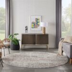Nourison tapis Rustic Textures RUS14 LTGMT LIGHT GREY MULTICOLOR 8XRND 099446836090 interior 3