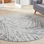 Nourison tapis Rustic Textures RUS17 IVGRY IVORY GREY 8XRND 099446836137 interior 1