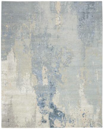 Nourison tapis Silk Shadows SHA21 BLUSK BLUE SKY 8X10 099446020628
