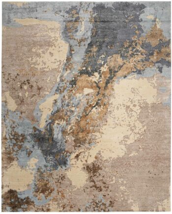 Nourison tapis Silk Shadows SHA23 BGEBL BEIGE BLUE 8x10 099446929365