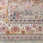 Nourison tapis Vintage Kashan VKA01 GREY 5x7 099446455116 CR01