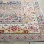 Nourison tapis Vintage Kashan VKA01 GREY 5x7 099446455116 DT01