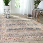 Nourison tapis Vintage Kashan VKA01 GREY 5x7 099446455116 interior 4