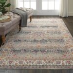 Nourison tapis Vintage Kashan VKA01 GREY 5x8 099446456212 interior 1 C