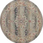 Nourison tapis Vintage Kashan VKA01 GREY 6xRND 099446455109 C