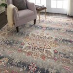 Nourison tapis Vintage Kashan VKA01 GREY 8x10 099446455130 interior 2 C