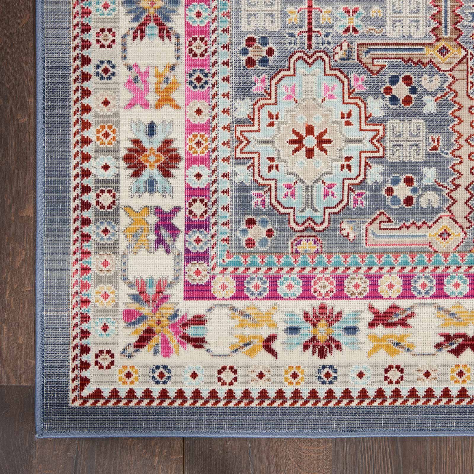 Nourison tapis Vintage Kashan VKA05 GYMTC GREY MULTICOLOR 5X8 099446811837 CR
