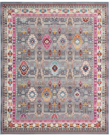 Nourison tapis Vintage Kashan VKA05 GYMTC GREY MULTICOLOR 8x10 099446811851
