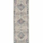Nourison tapis Vintage Kashan VKA07 IVBLU IVORY BLUE 2x8 099446812032