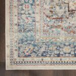 Nourison tapis Vintage Kashan VKA07 IVBLU IVORY BLUE 5X8 099446812094 CR