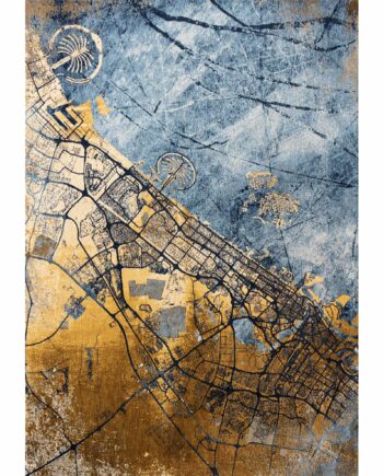 Louis De Poortere tapis Cities Dubai 9698 Gold Sea