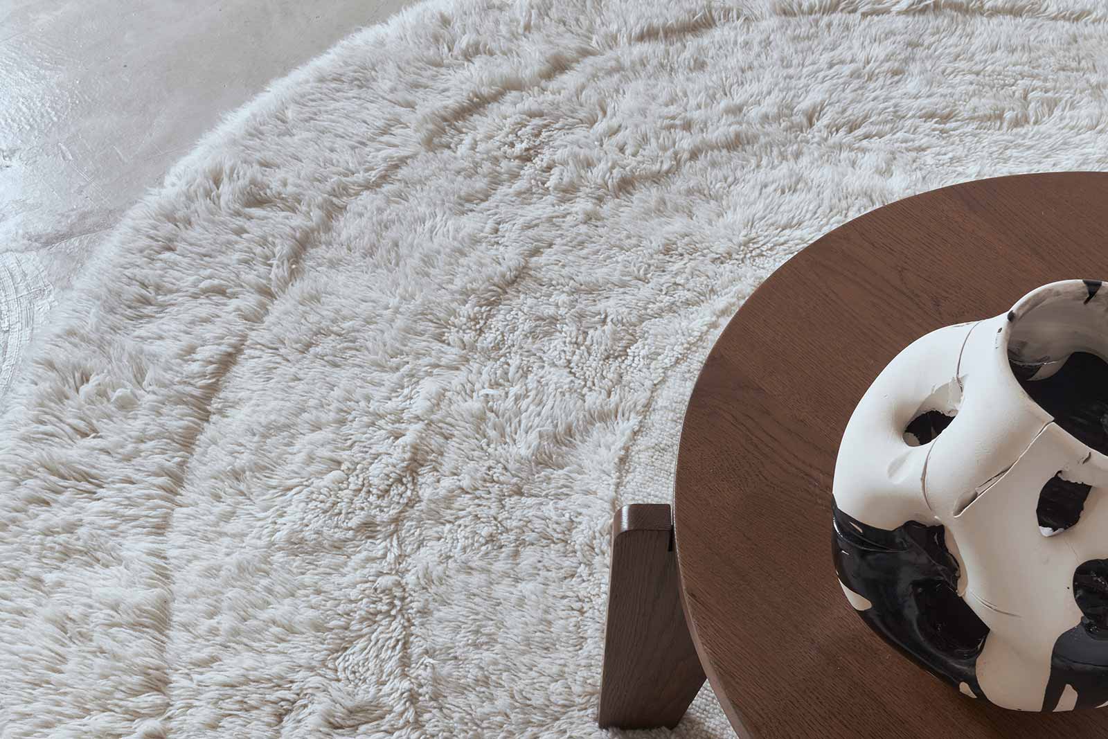 Lorena Canals Woolable tapis Arctic Circle Sheep White Round WO ARCTIC WH 13