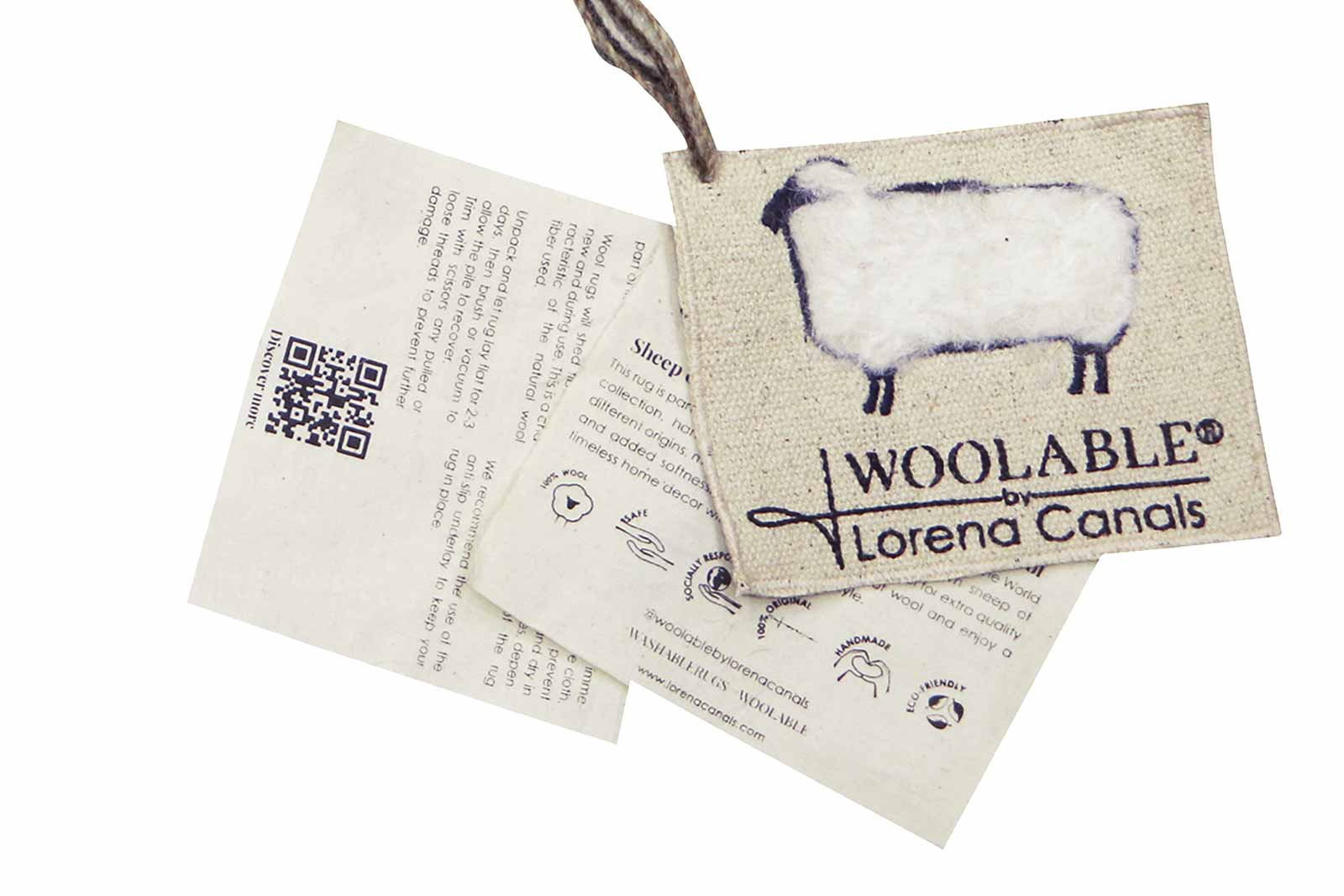Lorena Canals Woolable tapis Dunes Sheep White WO DUNES WH L LB 1 1