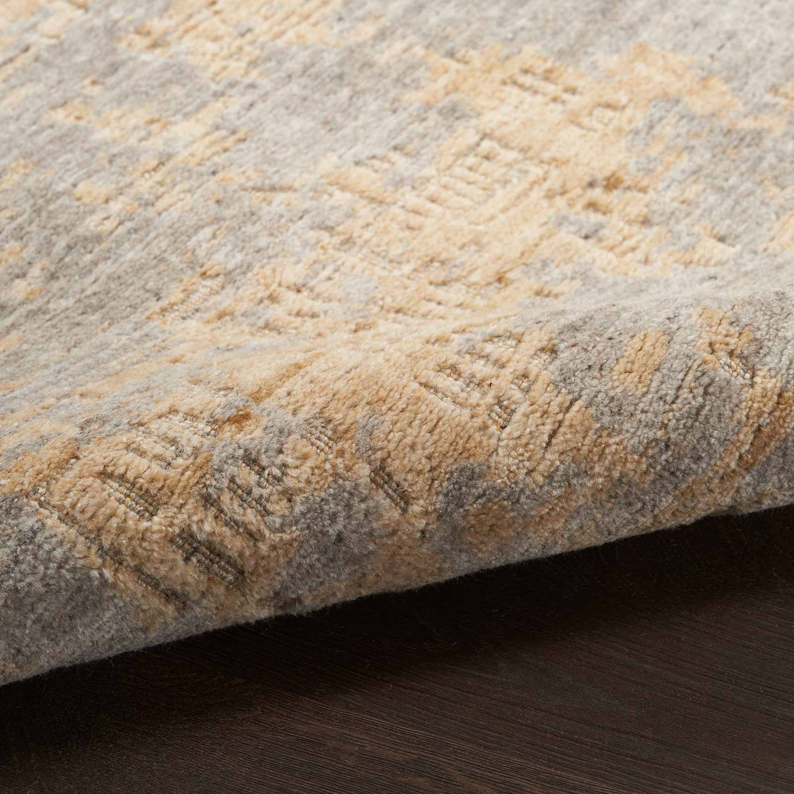 Nourison tapis Harmony HAY05 GRYGD GREY GOLD 8x10 099446936332 texture 1